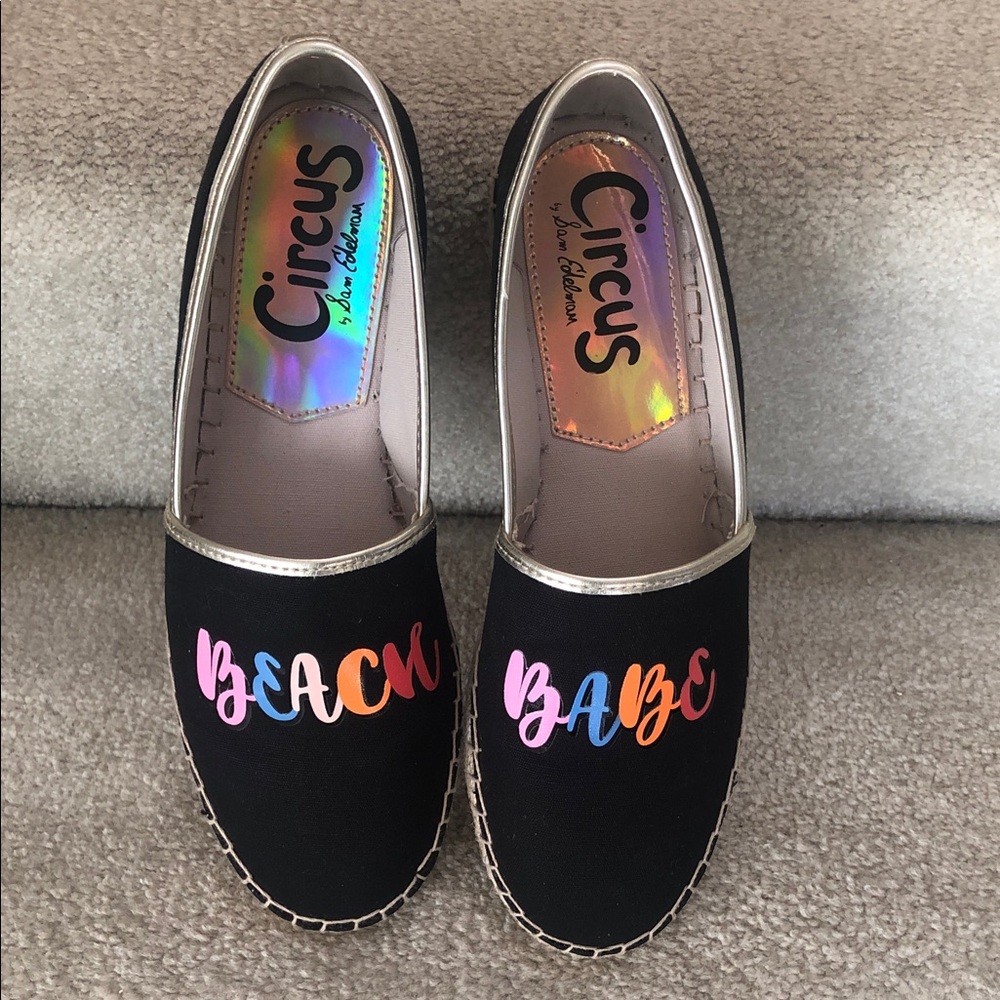 Circus by Sam Edelman Black 'Beach Babe”' Slip-On Espadrilles